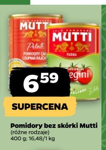 Pomidorki koktajlowe ciliegini Mutti promocja w Netto