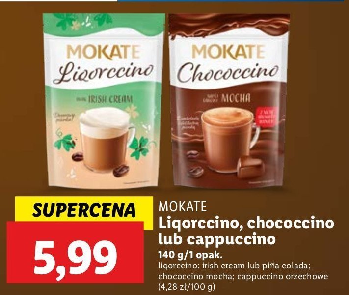 Napój kawowy mocha Mokate promocja