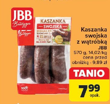 Kaszanka swojska z wątróbką Jbb bałdyga promocja