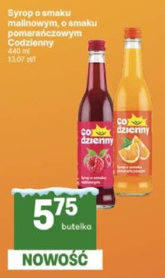 Syrop o smaku malinowym lub o smaku pomarańczowym Codzienny promocja w Delikatesy Centrum