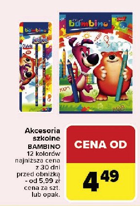 Kredki 12 kolorów Moje bambino promocja w Carrefour