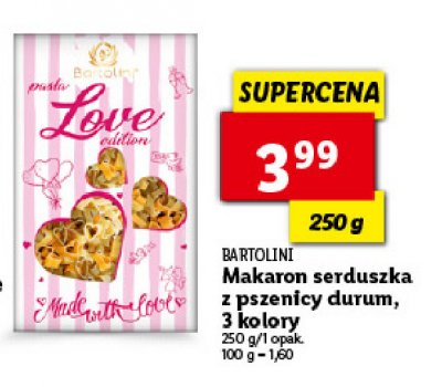 Makaron durum love edition Bartolini promocja