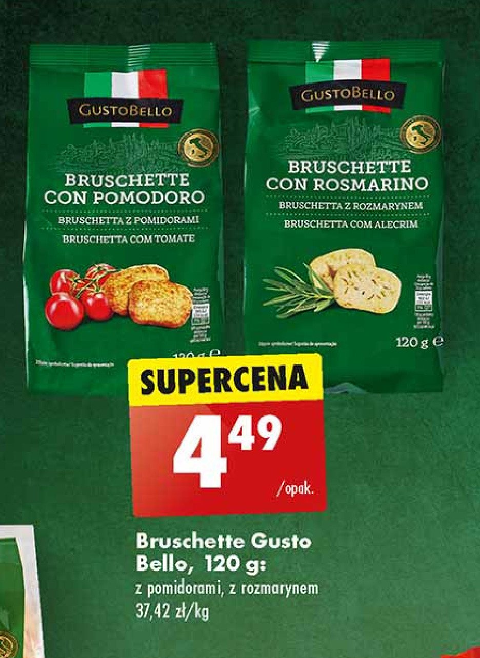 Bruschette z pomidorami Gustobello promocja