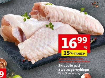 Skrzydła gęsi z wolnego wybiegu promocja w Auchan