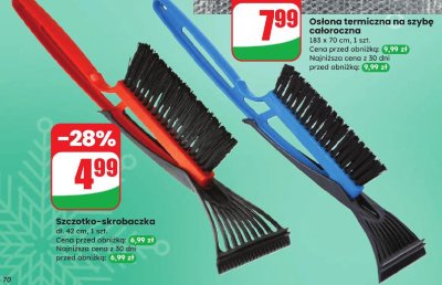 Osłona termiczna na szybę całoroczna 183 x 70 cm promocja w Dino