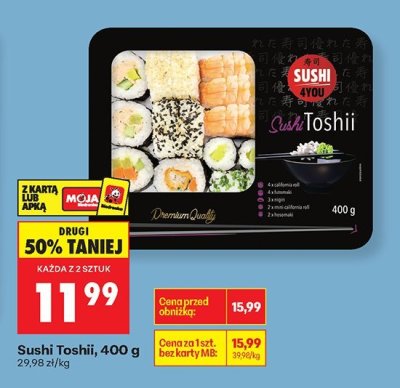 Sushi Sushi Toshii promocja w Biedronka