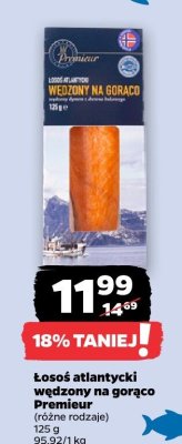 Łosoś atlantycki wędzony na gorąco różne rodzaje promocja w Netto