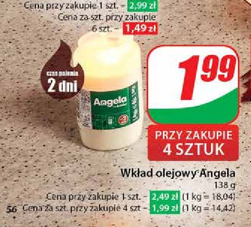 Wkład olejowy 110 g 2 dni Angela promocja