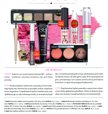 Tusz do brwi blond Hean cosmetics promocja