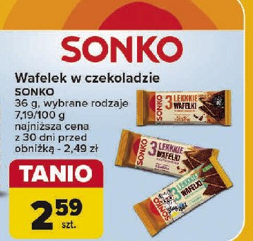 Lekkie kanapki 3 ziarna w mlecznej czekoladzie Sonko kids promocja