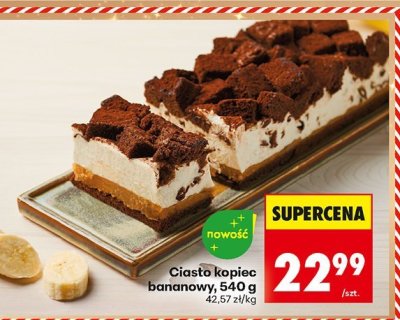 Ciasto kopiec bananowy 540g promocja w Biedronka