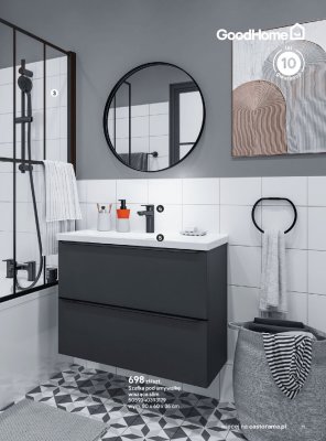 Szafka pod umywalkę wisząca slim promocja w Castorama