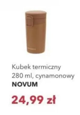 Kubek termiczny 280 ml, cynamonowy NOVUM promocja w Nela