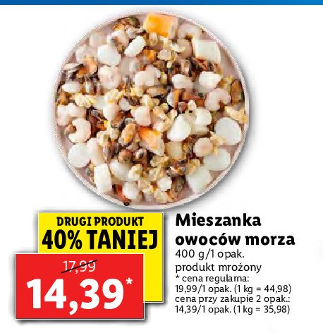 Owoce morza promocja w Selgros