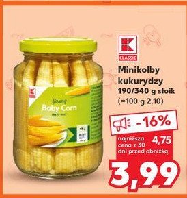 Mini kolby kukurydzy K-classic promocja