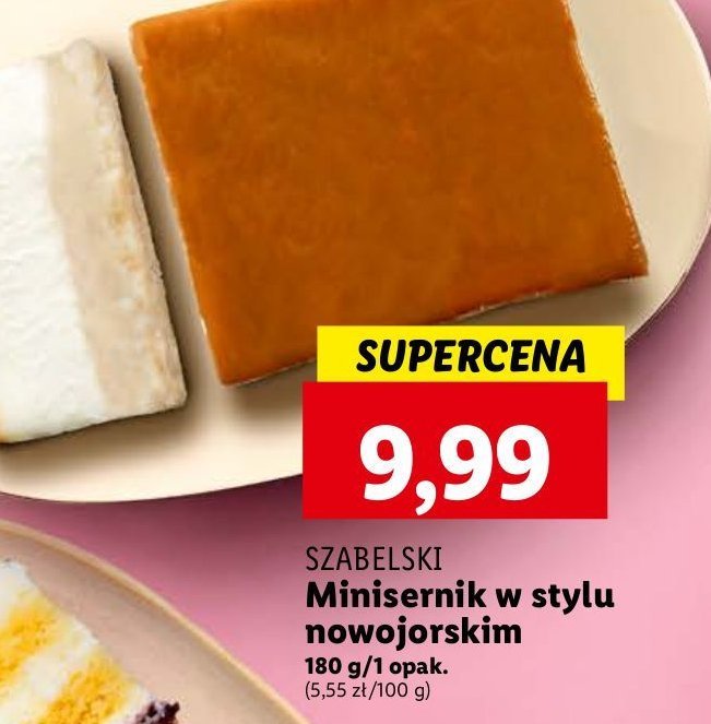 Sernik w stylu nowojorskim Cukiernia szabelski promocja