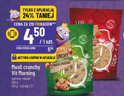 Musli crunchy trusawkowe Vit morning promocja