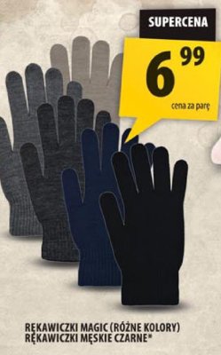Rękawiczki Magic (różne kolory) Rękawiczki męskie czarne promocja w Arhelan