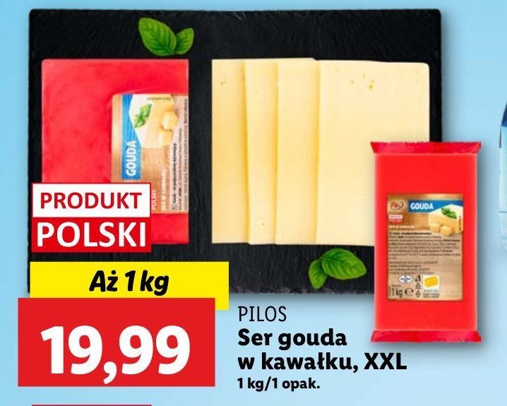 Ser gouda w kawałku Pilos promocja