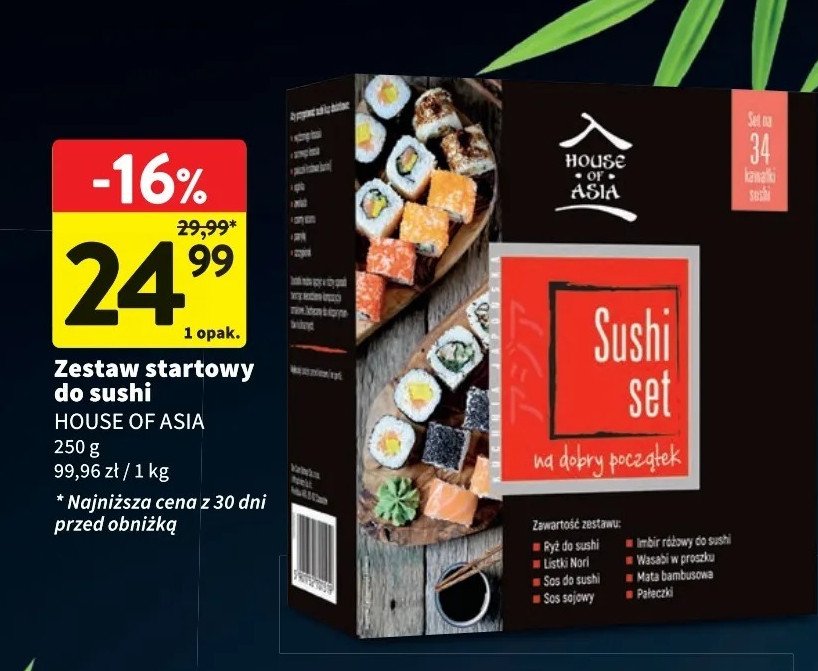 Zestaw do sushi House of asia promocja w Intermarche