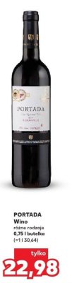 Wino Portada różne rodzaje promocja w Kaufland