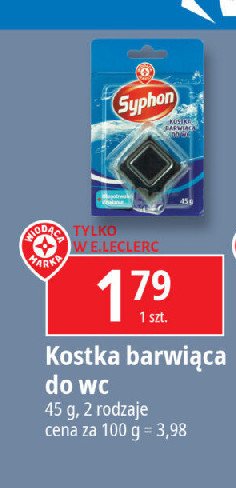 Kostka toaletowa barwiaca niebieska Wiodąca marka syphon promocja