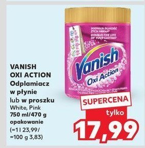 Odplamiacz w płynie regular Vanish oxi action promocja