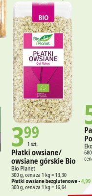 Płatki owsiane górskie Bio planet promocja