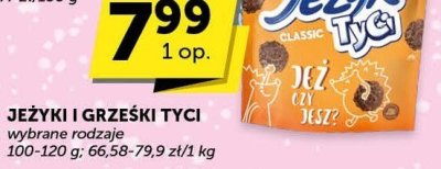 Jeżyki i grześki Tyci promocja w Groszek