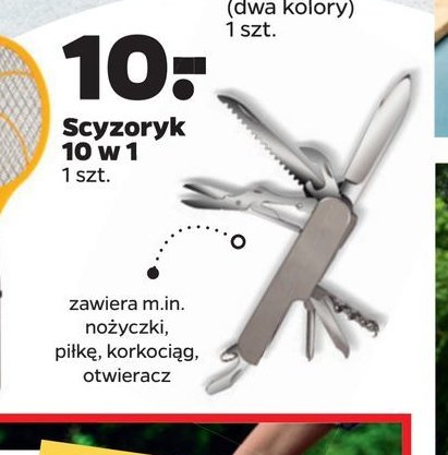 Scyzoryk 10-funcyjny promocja