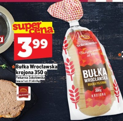 Bułka Wrocławska krojoną 350 g promocja w TOPAZ