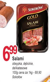 Salami delikatesowe Sokołów gold promocja