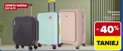 Wszystkie walizki -40% taniej Carrefour promocja w Carrefour