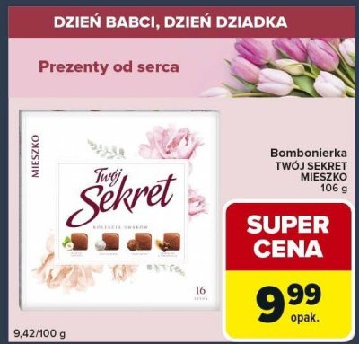 Bombonierka TWÓJ SEKRET MIESZKO 106 g promocja w Globi