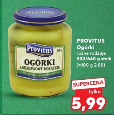 Ogórki konserwowe, różne rodzaje promocja w Kaufland