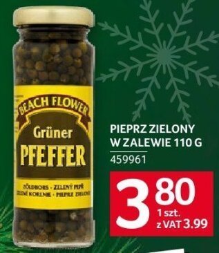Pieprz zielony w zalewie Pfleffer 110 g promocja w Selgros