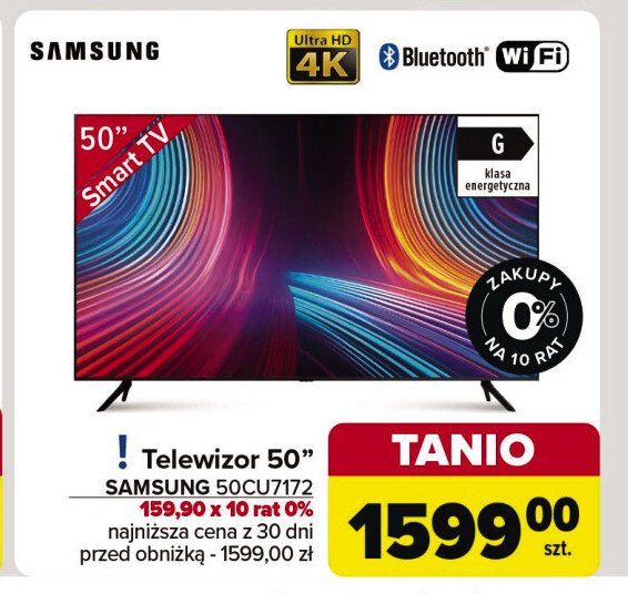 Telewizor 50" ue50ru7172 Samsung promocja