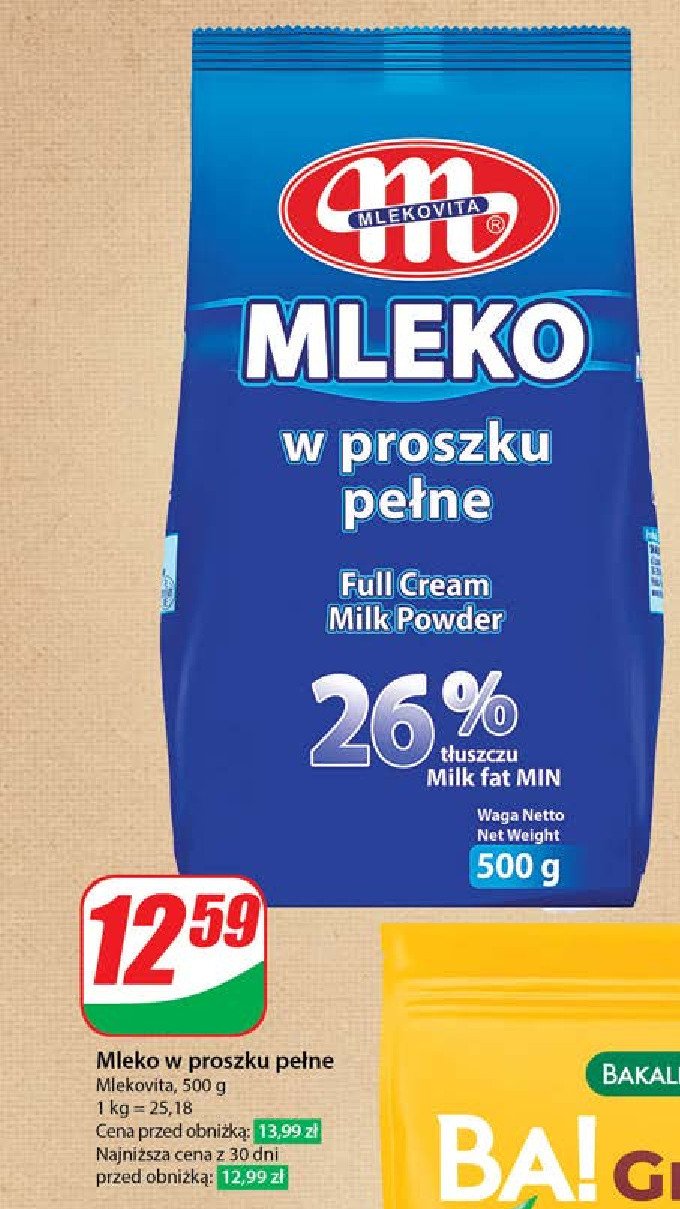 Mleko w proszku Mlekovita promocja