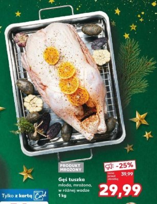 Gęś tuszka młoda, mrożona promocja w Kaufland
