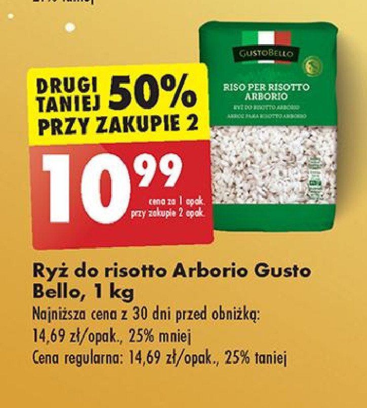 Ryż do risotto Gustobello promocja