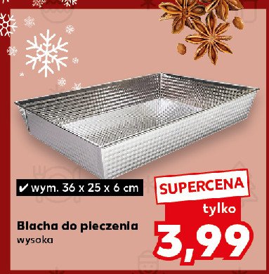 Blacha do pieczenia 36 x 25 x 6 cm promocja w Kaufland