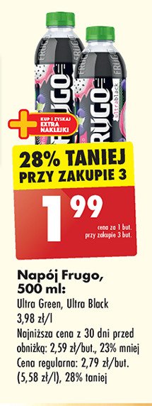 Napój mocno zielony Frugo promocja