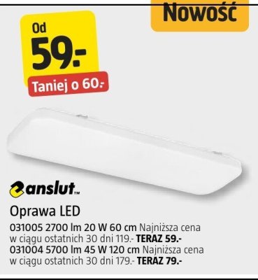 Oprawa LED 2700 lm 20 W 60 cm promocja w Jula