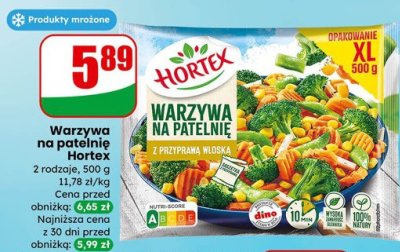 Warzywa na patelnię Hortex promocja w Dino