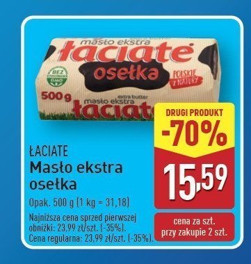 Masło osełka Łaciate promocja