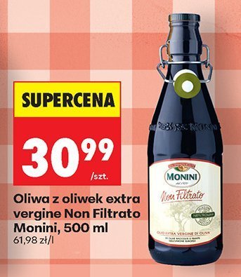 Oliwa z oliwek extra vergine Non Filtrato Monini promocja w Biedronka