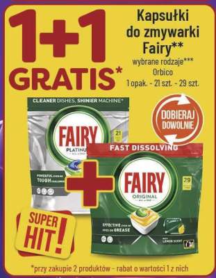 Kapsułki do zmywarki Fairy wybrane rodzaje promocja w POLOmarket