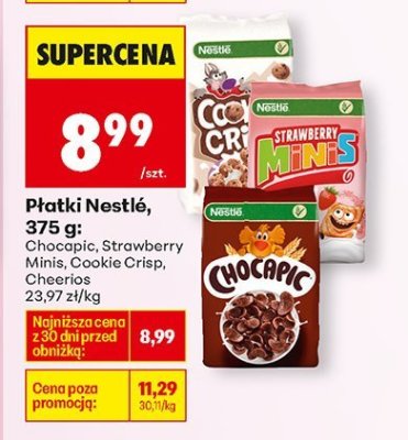 Płatki Nestlé 375 g Cookie Crisp promocja w Biedronka