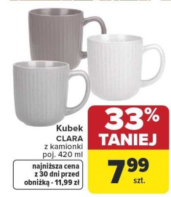 Kubek CLARA z kanionki poj. 420 ml promocja w Carrefour