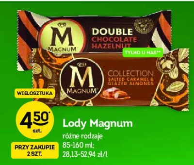 Lód chocolate hazelnut Algida magnum double promocja